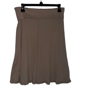 Hard Tail Forever Y2K Tan A-Line Knee Length Women's Skirt Size Medium
